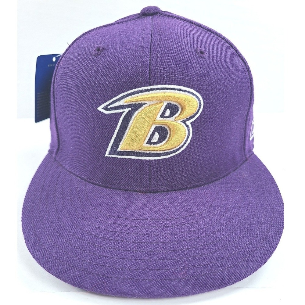 Reebok Baltimore Ravens Hat Mens 7 1/8 Purple Wool On Field Team‎ Apparel NFL